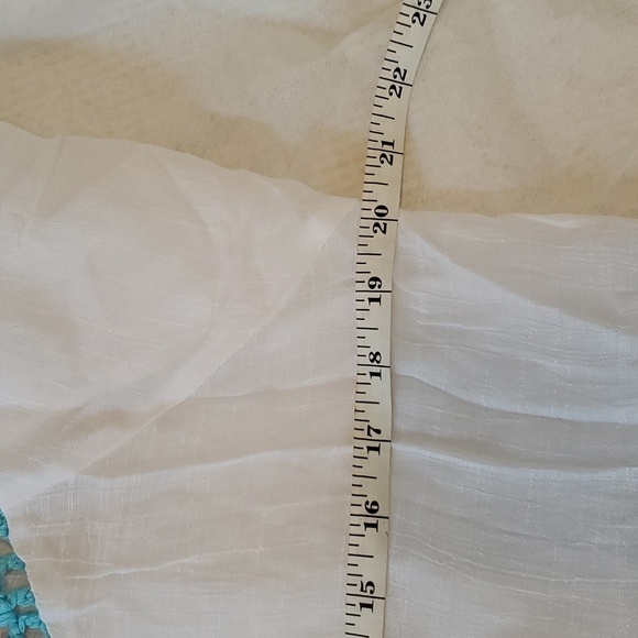 Cupshe White Boho Swim Beach Cover-up with Multi-colour Crochet and Fringe Trim… - Picture 5 of 11